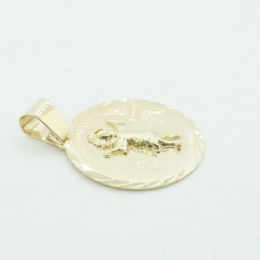 Estate Sale 14k Yellow Gold Religious Pendant Men's Women's Jewelry - Picture 2 of 4
